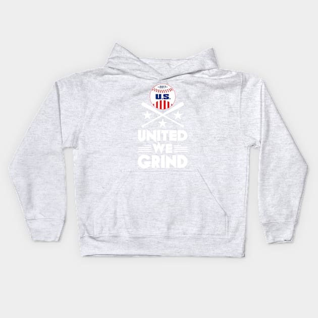 Grind Away USA Kids Hoodie by CineFluxProd